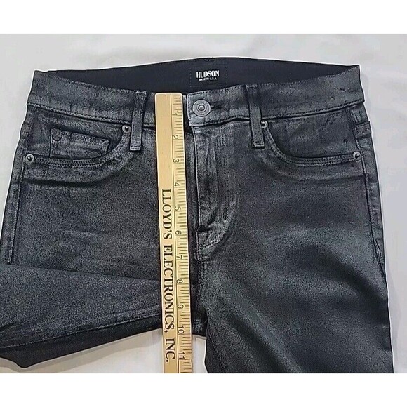 Hudson Jeans Size 27 Nico Midrise Super Skinny Lot Of 3-Black Metallic/Brown/Red - Picture 12 of 15